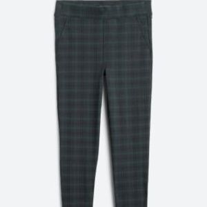 Liverpool. Kennedy Pull on Plaid Straight Leg Trouser Dress Pant